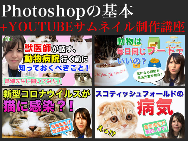 イベント名：【オンライン】Photoshopの基本+動画のサムネイル制作講座