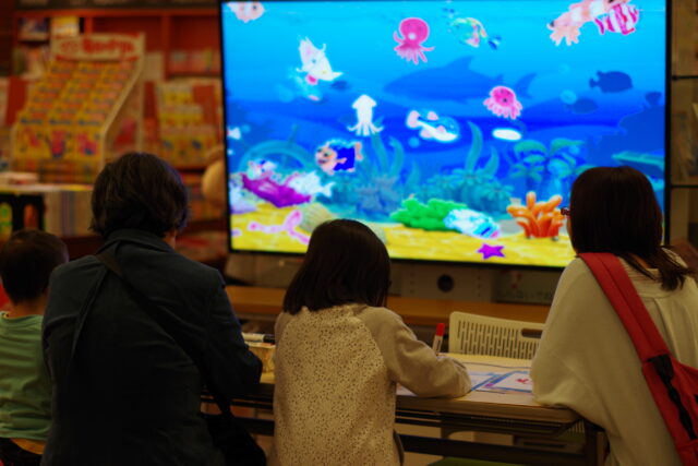 イベント名：おえかきパラダイス in チカホ ～地下歩行空間水族館～