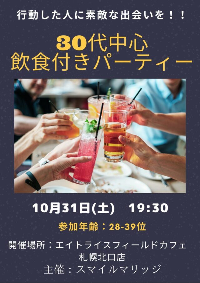 イベント名：30代中心 飲食付きパーティー