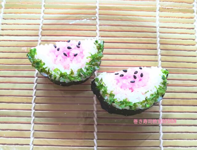 イベント名：夏休み！小学生限定【スイカ】の巻き寿司と和菓子を作ってみよう！