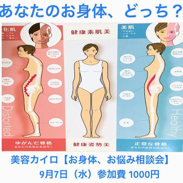 イベント名：美容カイロ　お身体お悩み相談会