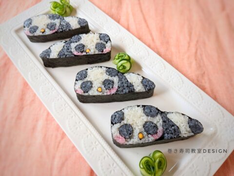 イベント名：【お昼寝パンダ】と【ハート】の巻き寿司を作ってみよう