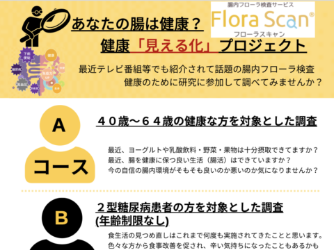 イベント名：健康「見える化」プロジェクト④　〜あなたの腸内環境もわかる！？編〜