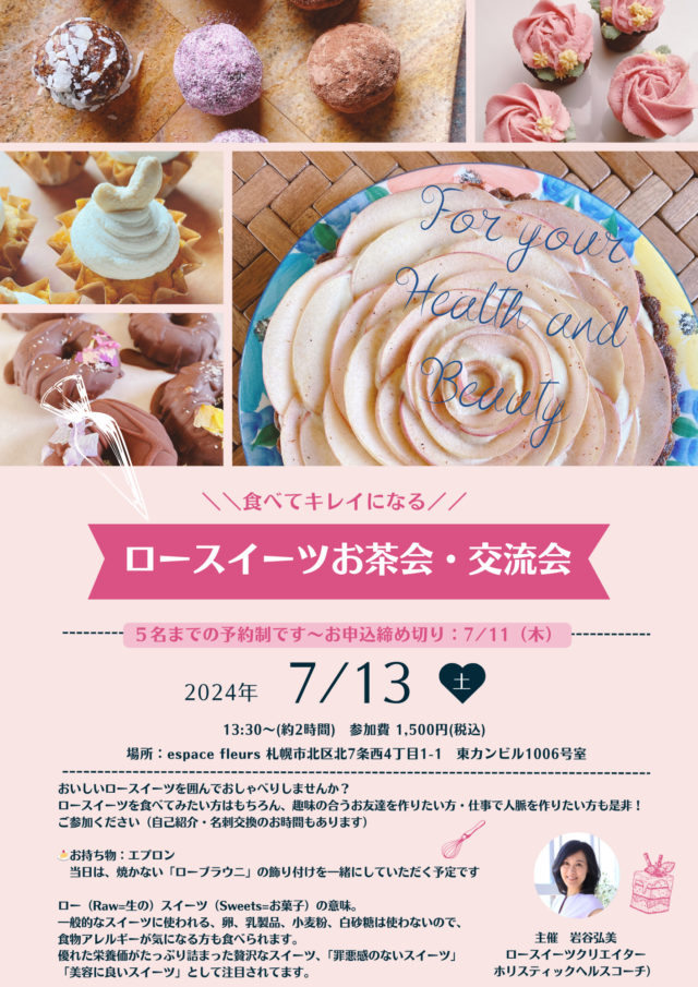 イベント名：ロースイーツお茶会・交流会