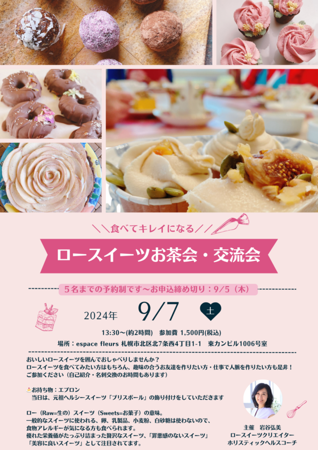 イベント名：ロースイーツお茶会・交流会