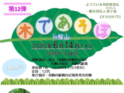 イベント名：木であそぼ in 桜山 第12弾