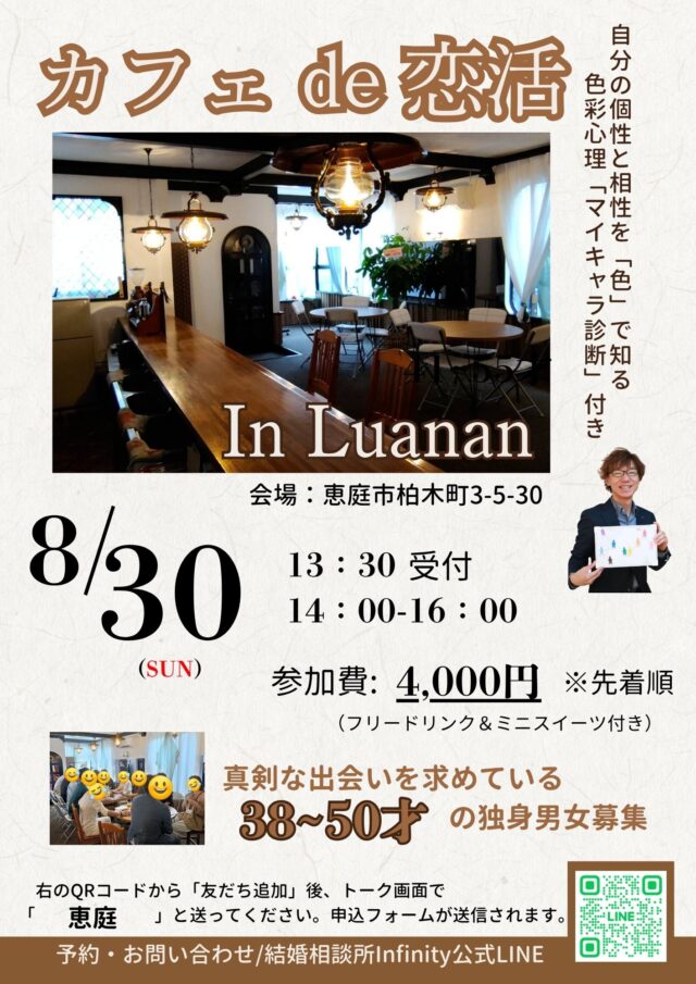 イベント名：カフェ de 恋活 in Luanan