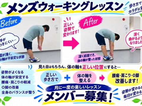 イベント名：メンズウォーキングレッスン